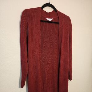 Time and Tru Womens Ribbed Duster Size S